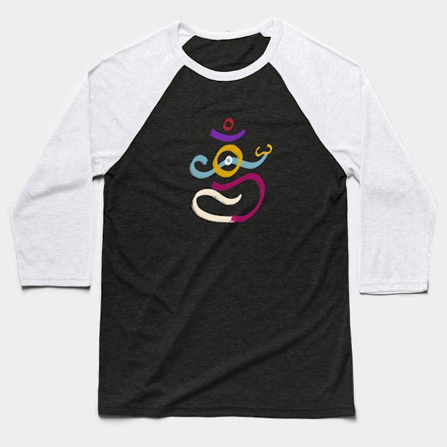 Om Being Baseball T-Shirt by Mukti & Siddhartha